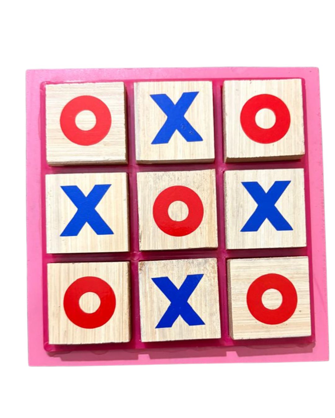 Tic-Tac-Toe Educational Wooden Puzzle Game