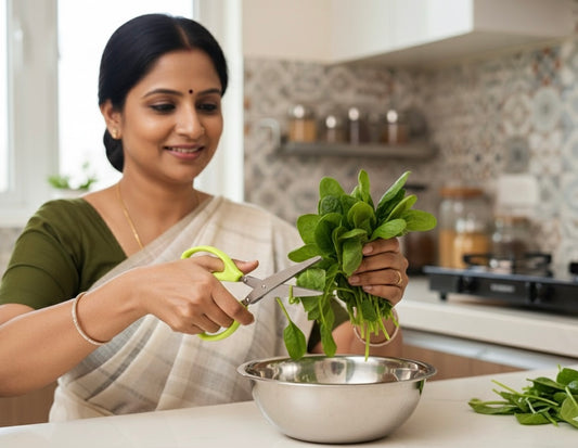 5-Blade Stainless Steel Herb Scissors with Easy-Grip Handle