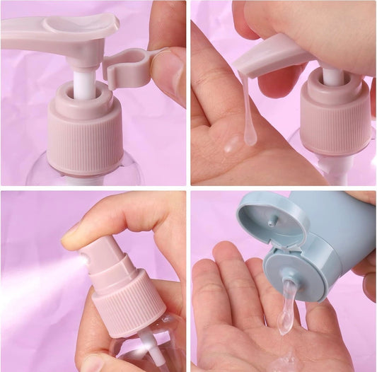 11 PCS Travel Bottle Set for Toiletries – Leak Proof Shampoo & Lotion Containers for Travel