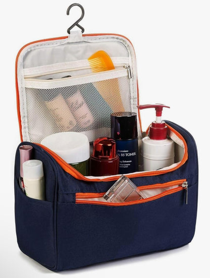 Hanging Travel Toiletry Bag – Large Capacity Waterproof Cosmetic & Shaving Organizer