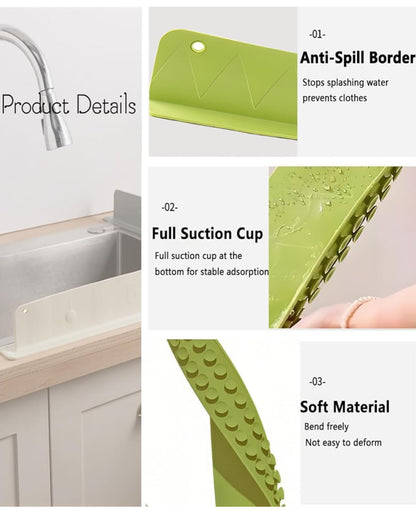 Silicone Sink Splash Guard – Flexible Water Stopper Strip (50 cm) 2PCS SET