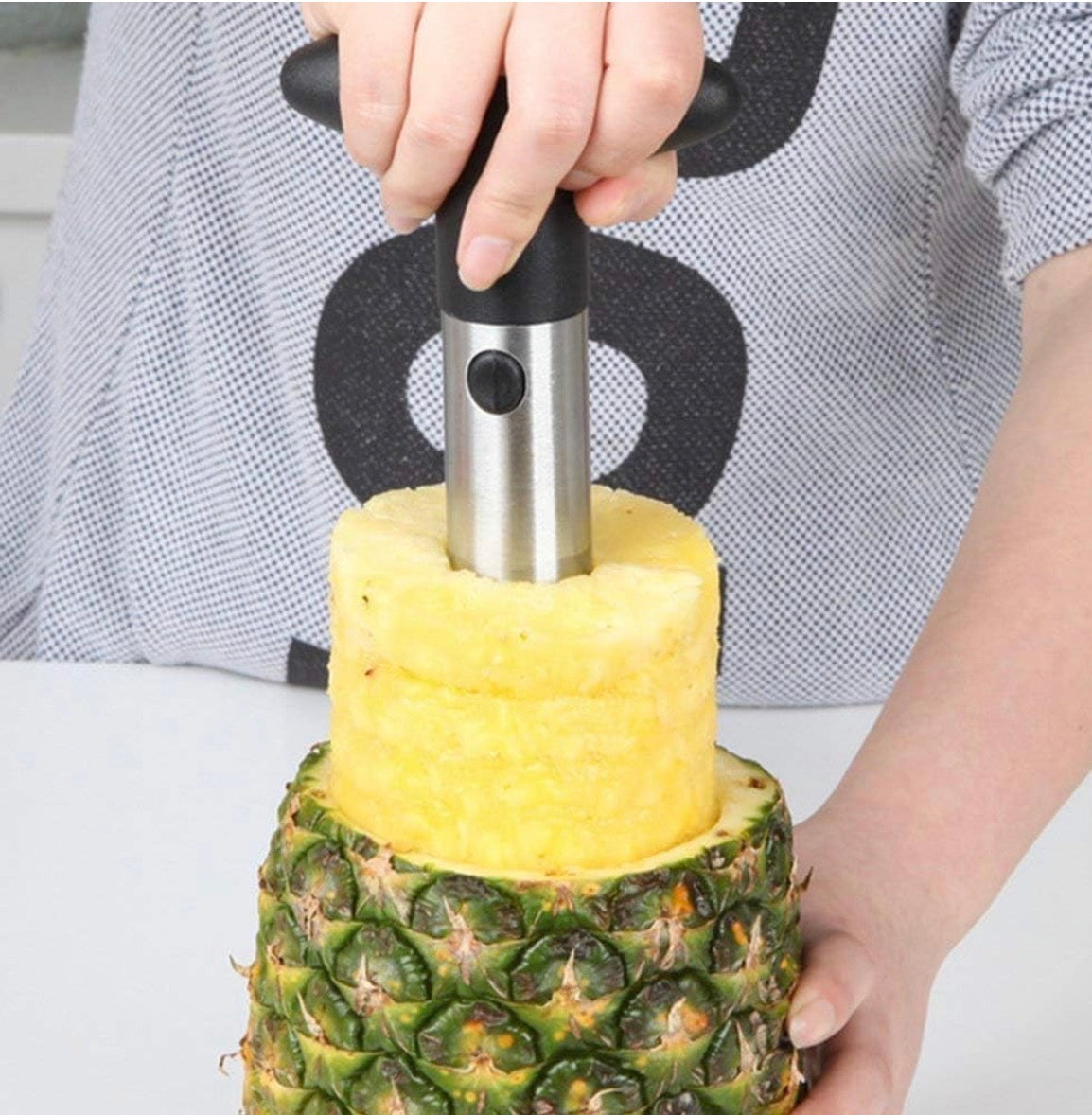 Stainless Steel Pineapple Cutter & Corer – Easy Pineapple Slicer Tool for Kitchen(PACK OF 2 PCS)