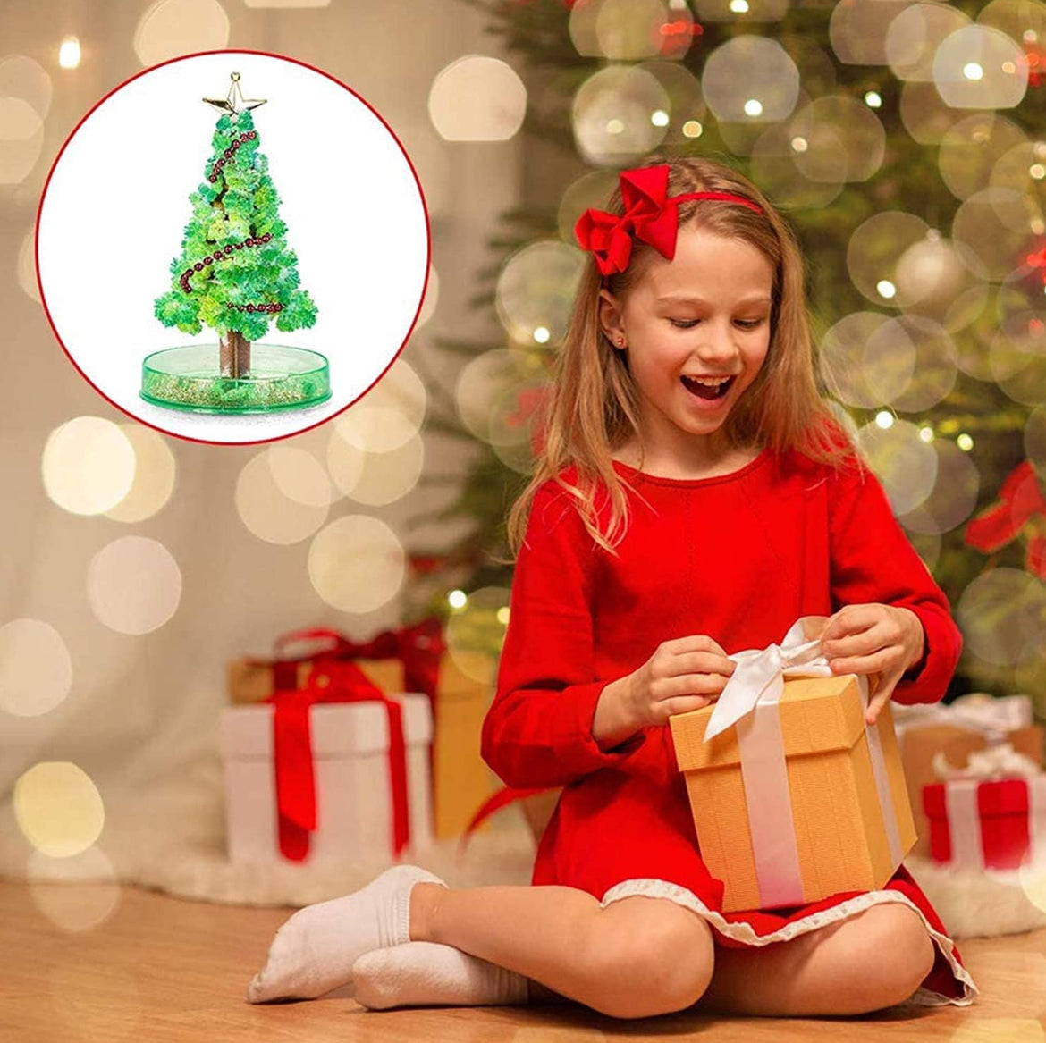 Magic Growing Crystal Christmas Tree Kit (Self-Growing Snow Tree) – DIY Decoration Set