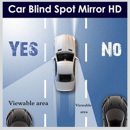 “360° Adjustable HD Blind Spot Mirror for Cars | Waterproof Wide Angle Rearview Mirror | Universal Side Mirror Attachment with 3M Adhesive (Pack of 2)”