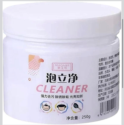 Kitchen Multi-Purpose Foam Cleaning Powder – Rust, Oil & Stain Remover for Gas Stove, Utensils & Surfaces