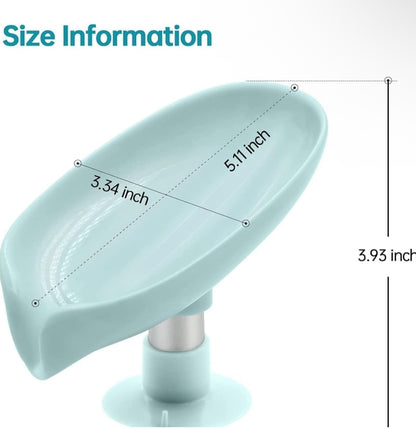 Premium Fast-Drain Soap Stand Holder with Strong Suction Base