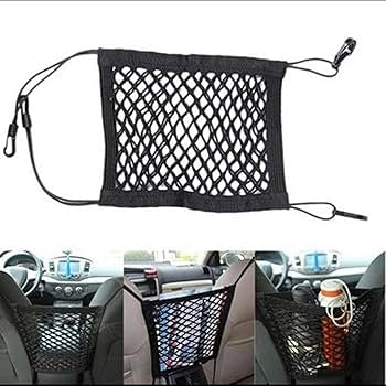 Car Seat Back Organizer Net | Multi-Purpose Storage & Safety Barrier