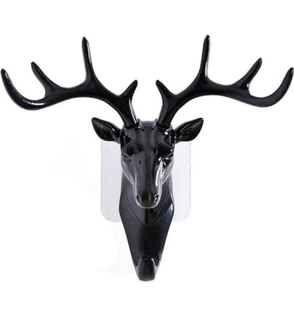 Premium Deer Head Wall Hook – Antler Decorative Key Holder & Coat Hook