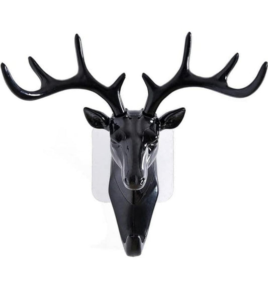 Premium Deer Head Wall Hook – Antler Decorative Key Holder & Coat Hook