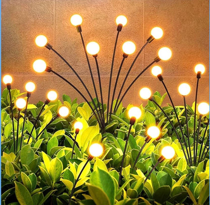 8 LED Solar Powered Firefly Garden Lights | Waterproof Outdoor Decorative Solar Lights for Garden, Pathway & Yard