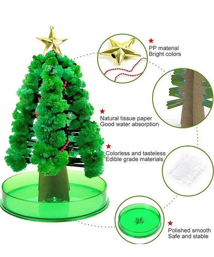 Magic Growing Crystal Christmas Tree Kit (Self-Growing Snow Tree) – DIY Decoration Set