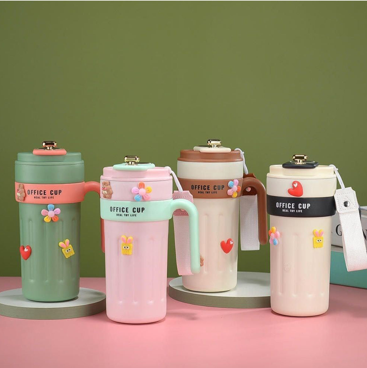 Smart Temperature Display Office Cup – 650ml Stainless Steel Insulated Mug