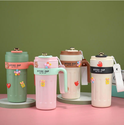 Smart Temperature Display Office Cup – 650ml Stainless Steel Insulated Mug