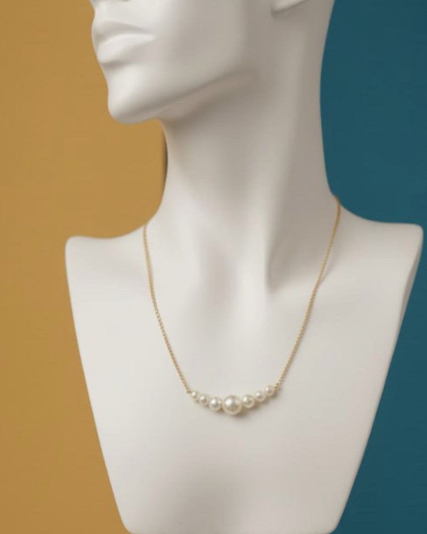 Elegant Pearl & Gold Bead Necklace for Women | Minimal Daily Wear Jewellery
