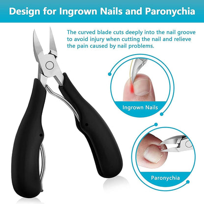 Nail Clipper, Pedicure Clippers Toe Nail Cutter for Men & Women