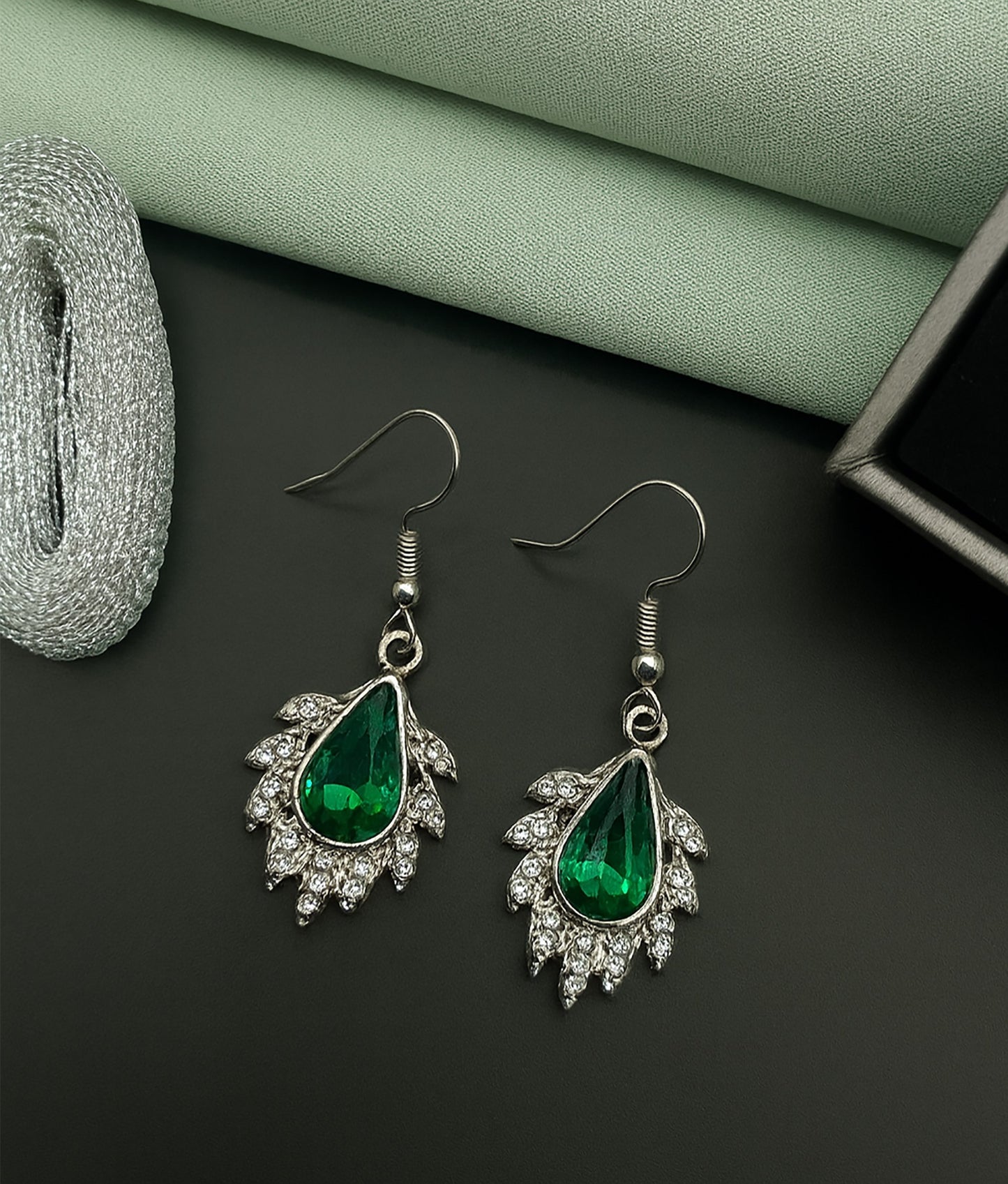 💎 Elegant Teardrop Gemstone Earrings - 2 IN 1 COMBO!