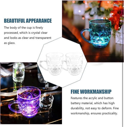 LED Light Mug – Color Changing Glow Cup for Drinks & Parties( pack of 2 pcs)