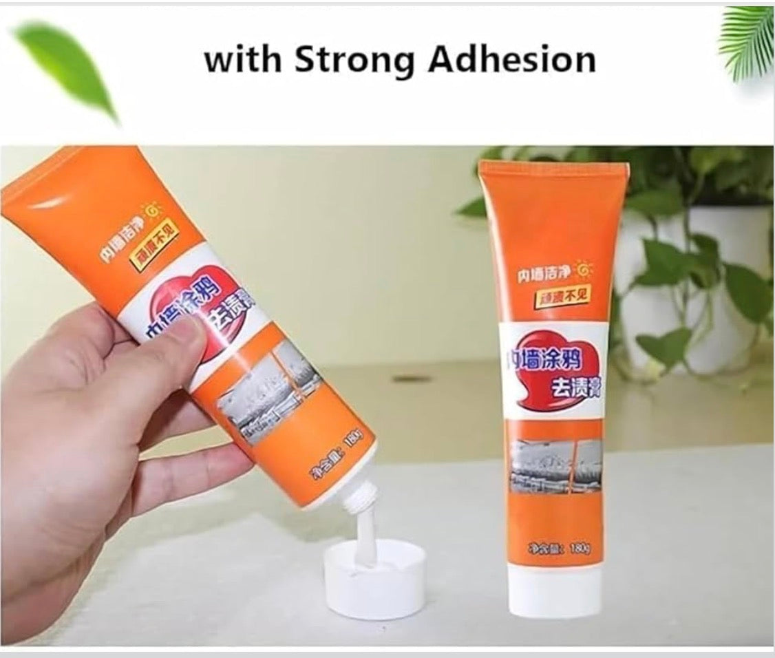 Wall Stain Remover Cream | Kids Drawing Remover | Multi-Surface Wall Cleaner (180g)