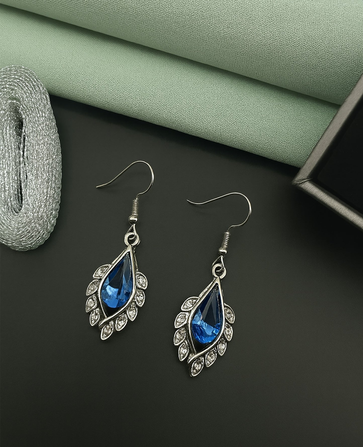 💎 Elegant Teardrop Gemstone Earrings - 2 IN 1 COMBO!