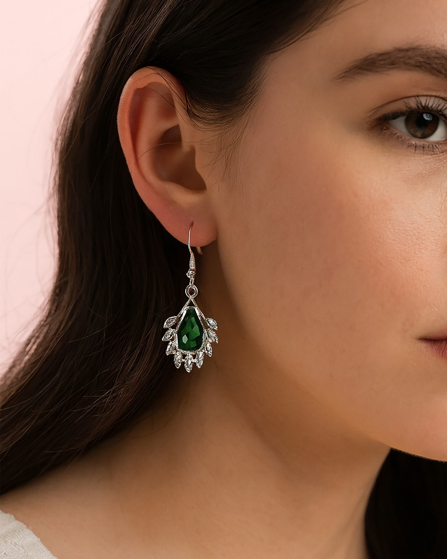 💎 Elegant Teardrop Gemstone Earrings - 2 IN 1 COMBO!