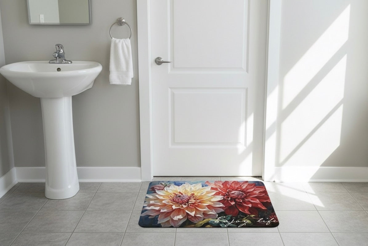 Premium Bathroom Mat (5 Designs) + Turbo Flex Tap Nozzle Combo