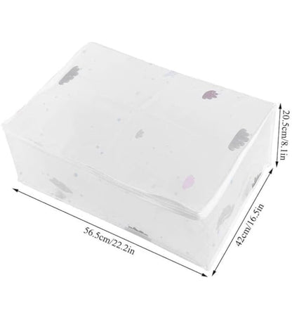 Waterproof Blanket Storage Bag – Dustproof & Insect-Proof PEVA Quilt Organizer