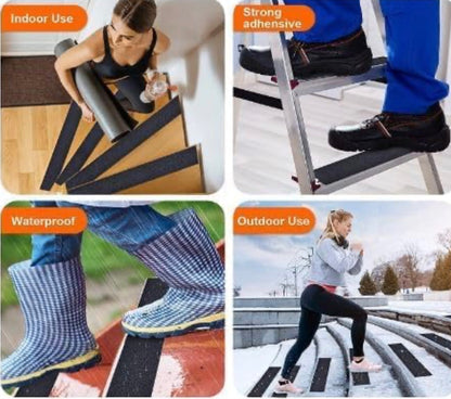 Anti Slip Safety Tape Black 5m x 5cm | Heavy-Duty Non-Slip Stair & Floor Grip Tape