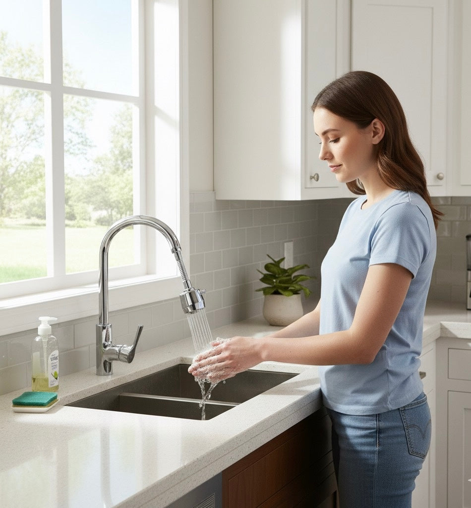 Premium Bathroom Mat (5 Designs) + Turbo Flex Tap Nozzle Combo