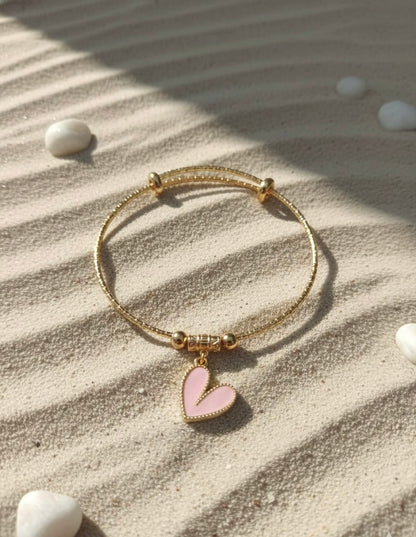 6 in 1 Charm Bracelet Set for Women | Gold Tone Adjustable Bangle Bracelets with Heart Butterfly Swan Yin Yang Charms | Fashion Jewelry Gift Set