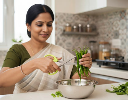 5-Blade Stainless Steel Herb Scissors with Easy-Grip Handle