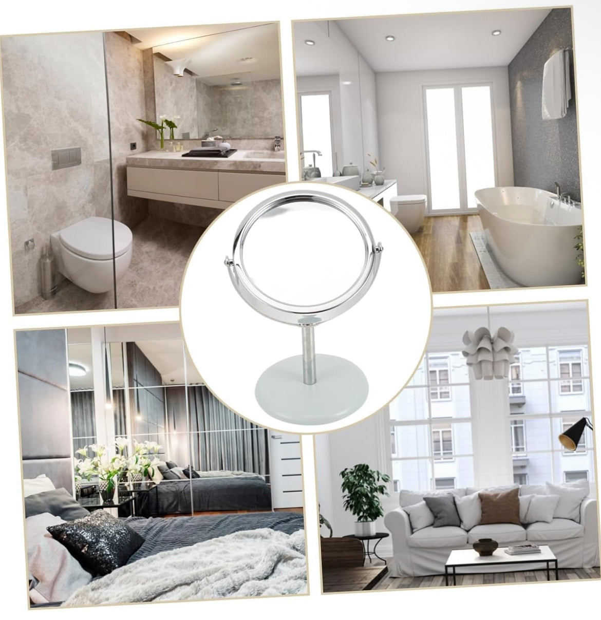 Premium Rotating Tabletop Makeup Mirror