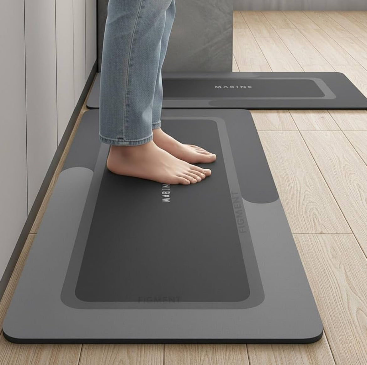Super Absorbent Anti-Slip Kitchen Floor Mat – Waterproof, Quick Dry & Washable