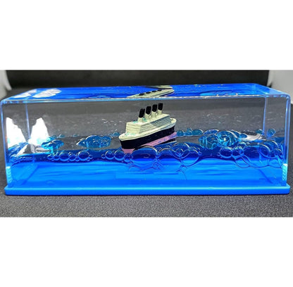 Titanic Liquid Motion Ocean Wave Desk Toy