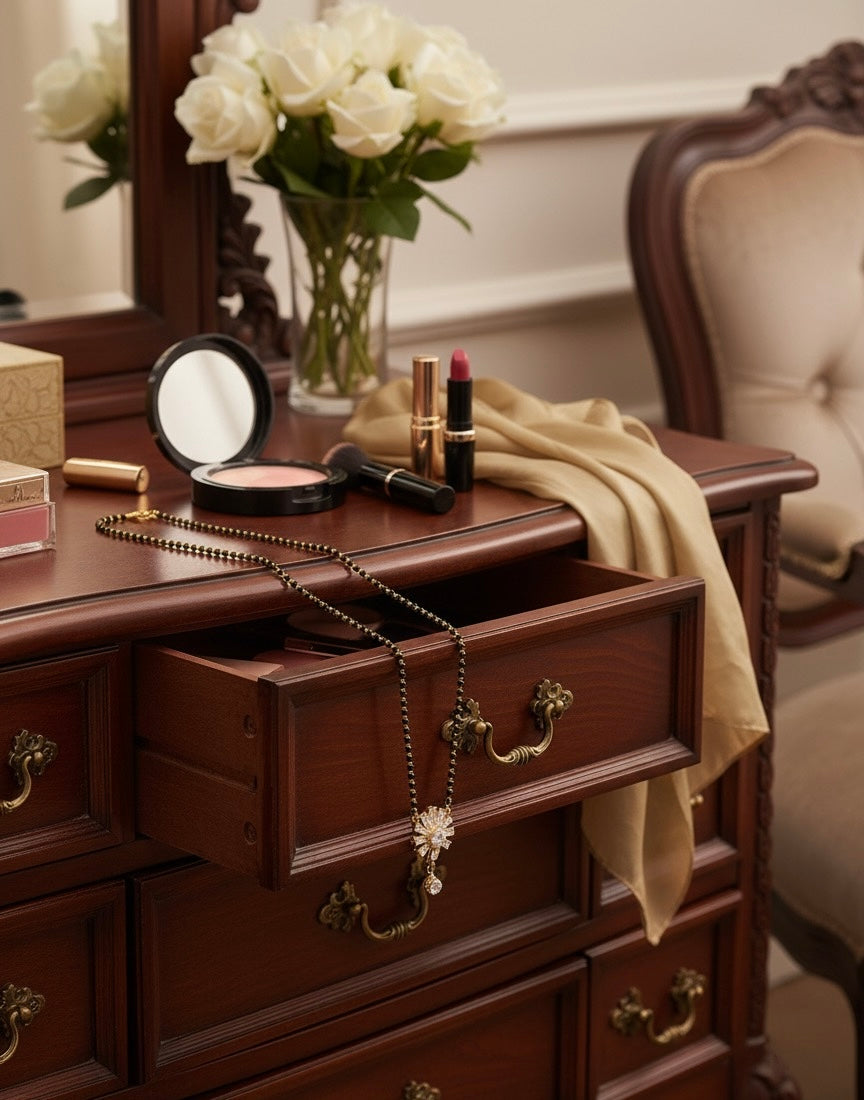 🌼 Sparkle Flower Pendant Mangalsutra