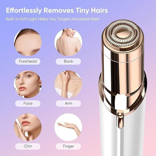 Flawless Facial Hair Remover for Women – Painless, Rechargeable, Gentle on All Skin Types