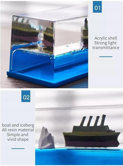 Titanic Liquid Motion Ocean Wave Desk Toy