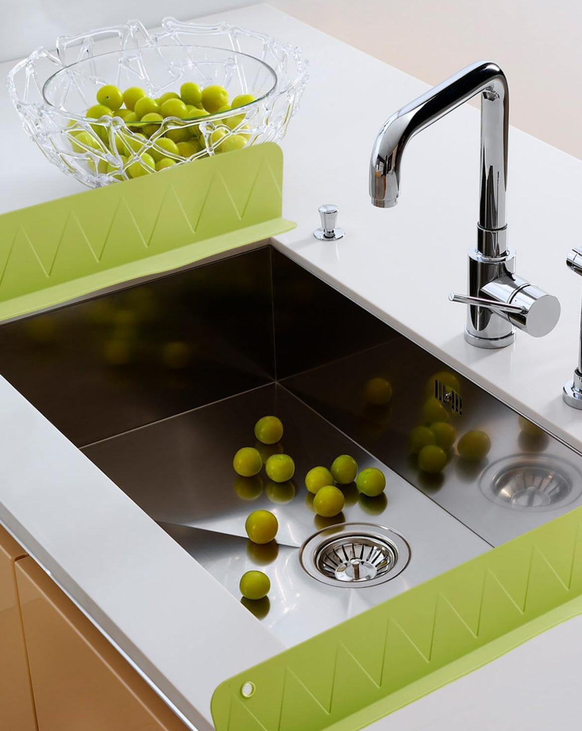 Silicone Sink Splash Guard – Flexible Water Stopper Strip (50 cm) 2PCS SET