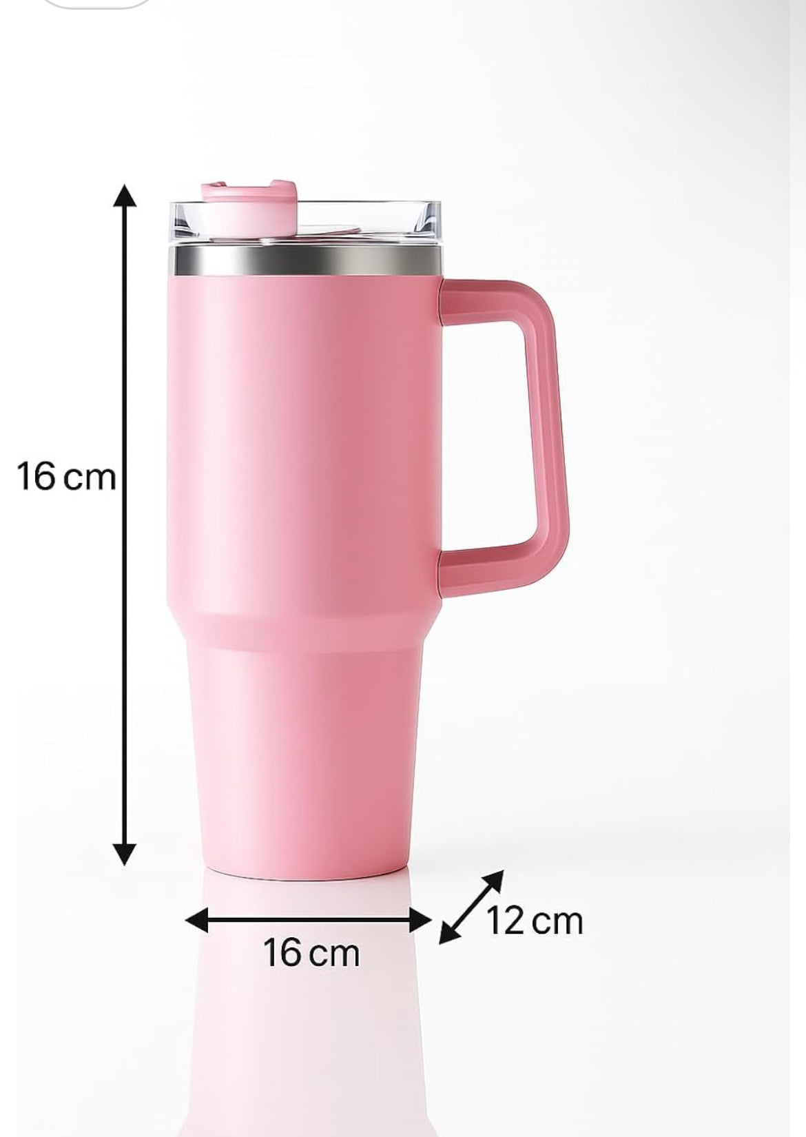 1200ML Stainless Steel Tumbler Cup with Handle & Straw