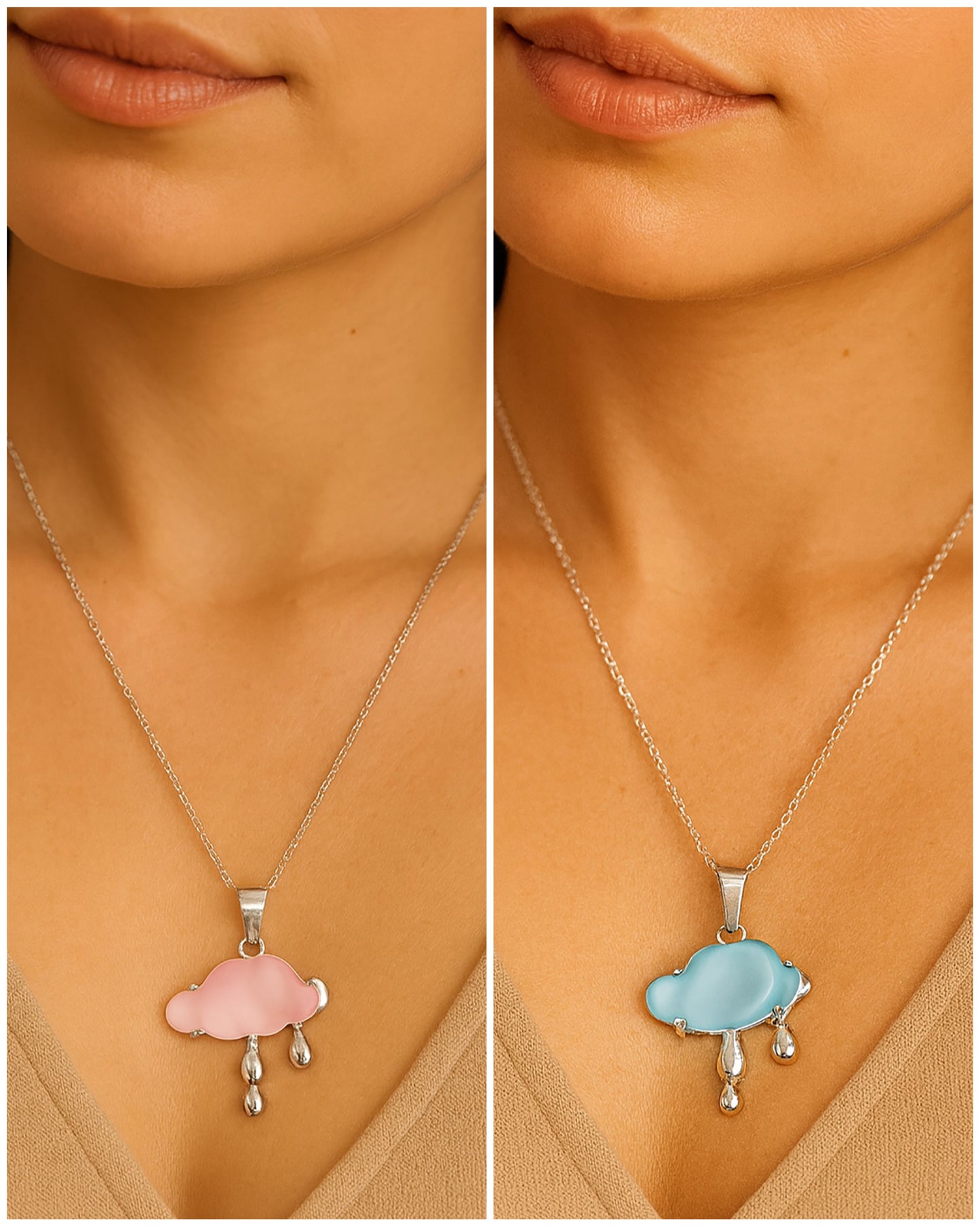 2-in-1 Combo Offer Cloud Necklaces 🌧️