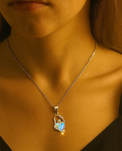 Fiery Opal Pendant and Swan/Bird Pendant - 2-in-1 Combo Offer