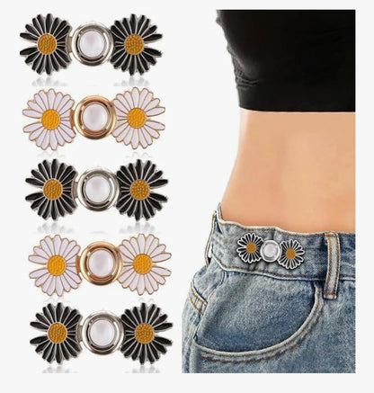 Daisy Shape Adjustable Jeans Button (No-Sew) (2 PCS SET)