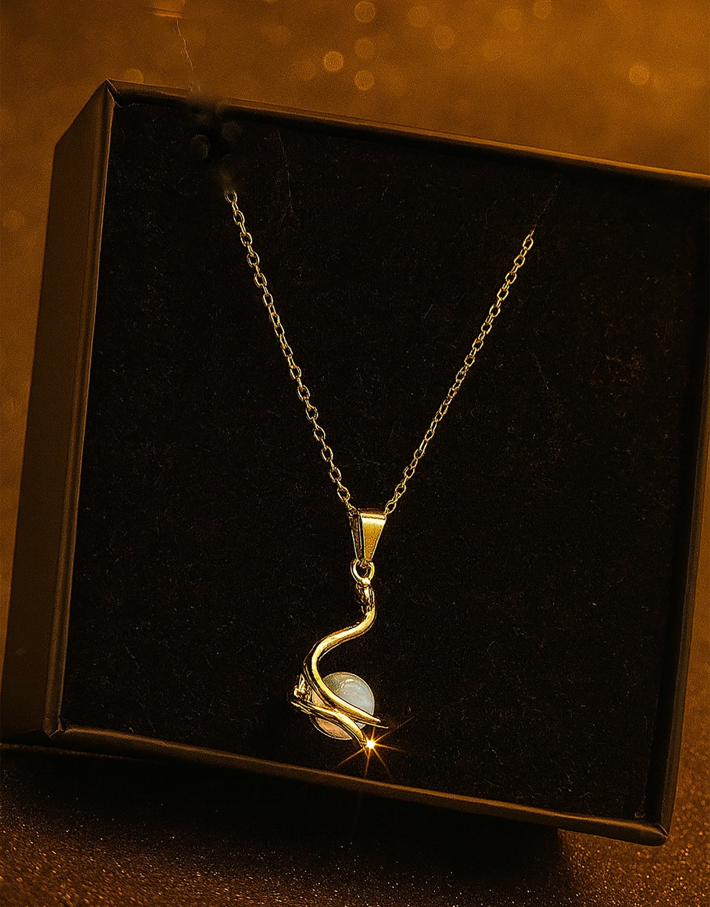 Fiery Opal Pendant and Swan/Bird Pendant - 2-in-1 Combo Offer