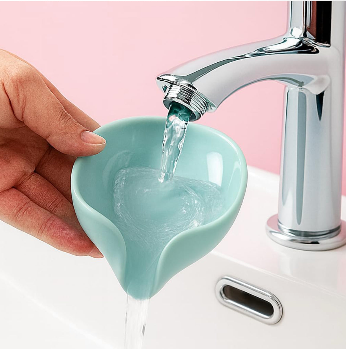 Premium Fast-Drain Soap Stand Holder with Strong Suction Base