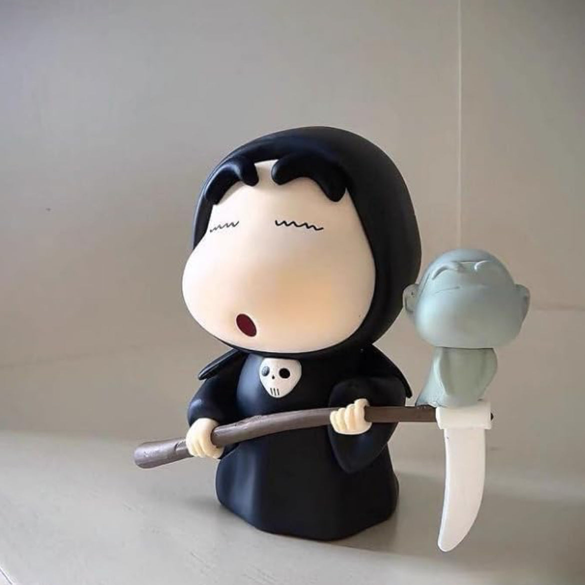 Cute Grim Reaper Cartoon Figure – Desk Decoration Anime Collectible Toy