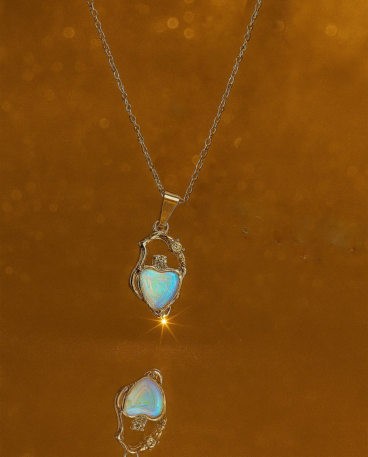 Fiery Opal Pendant and Swan/Bird Pendant - 2-in-1 Combo Offer