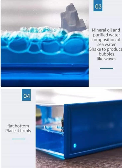 Titanic Liquid Motion Ocean Wave Desk Toy