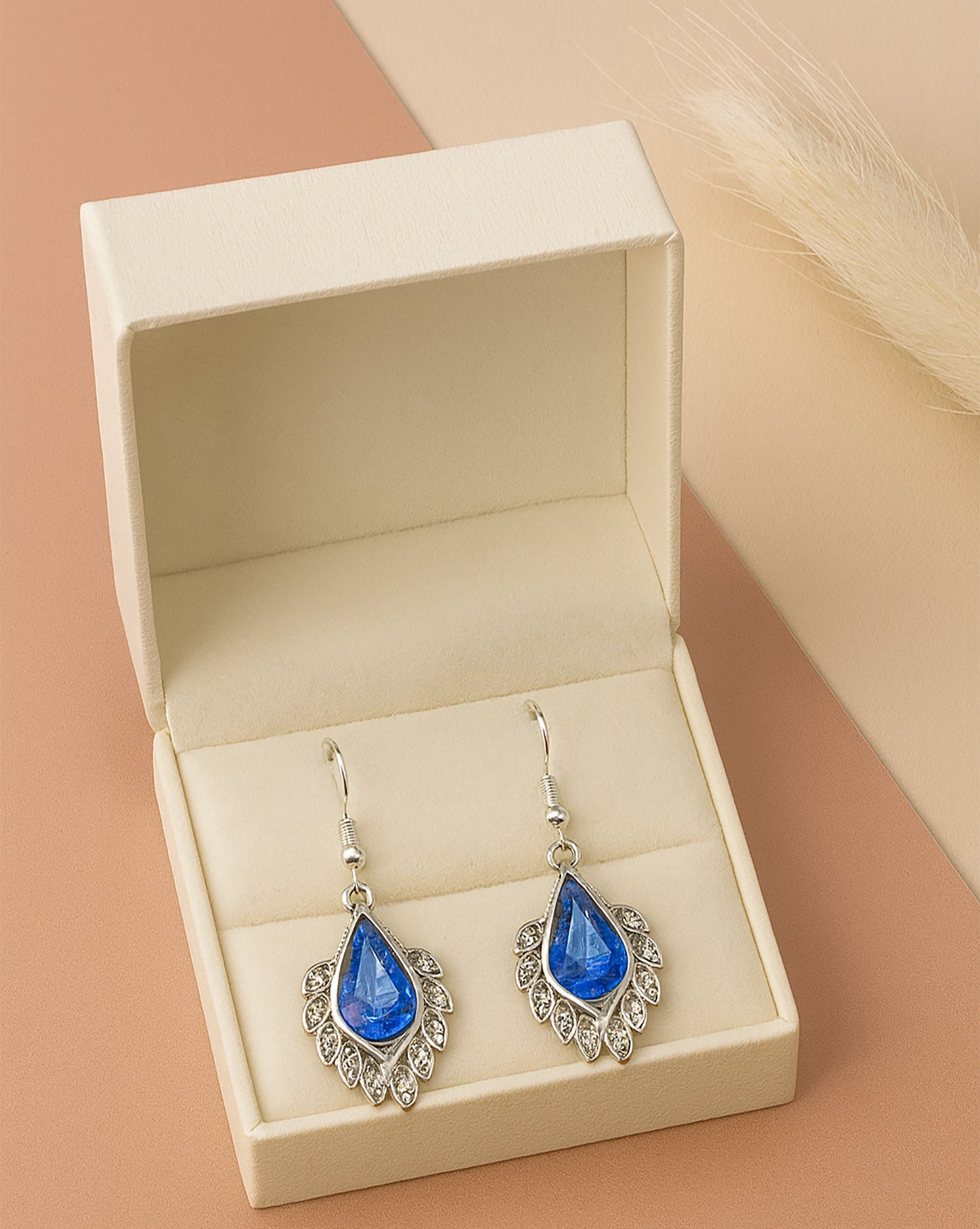 💎 Elegant Teardrop Gemstone Earrings - 2 IN 1 COMBO!