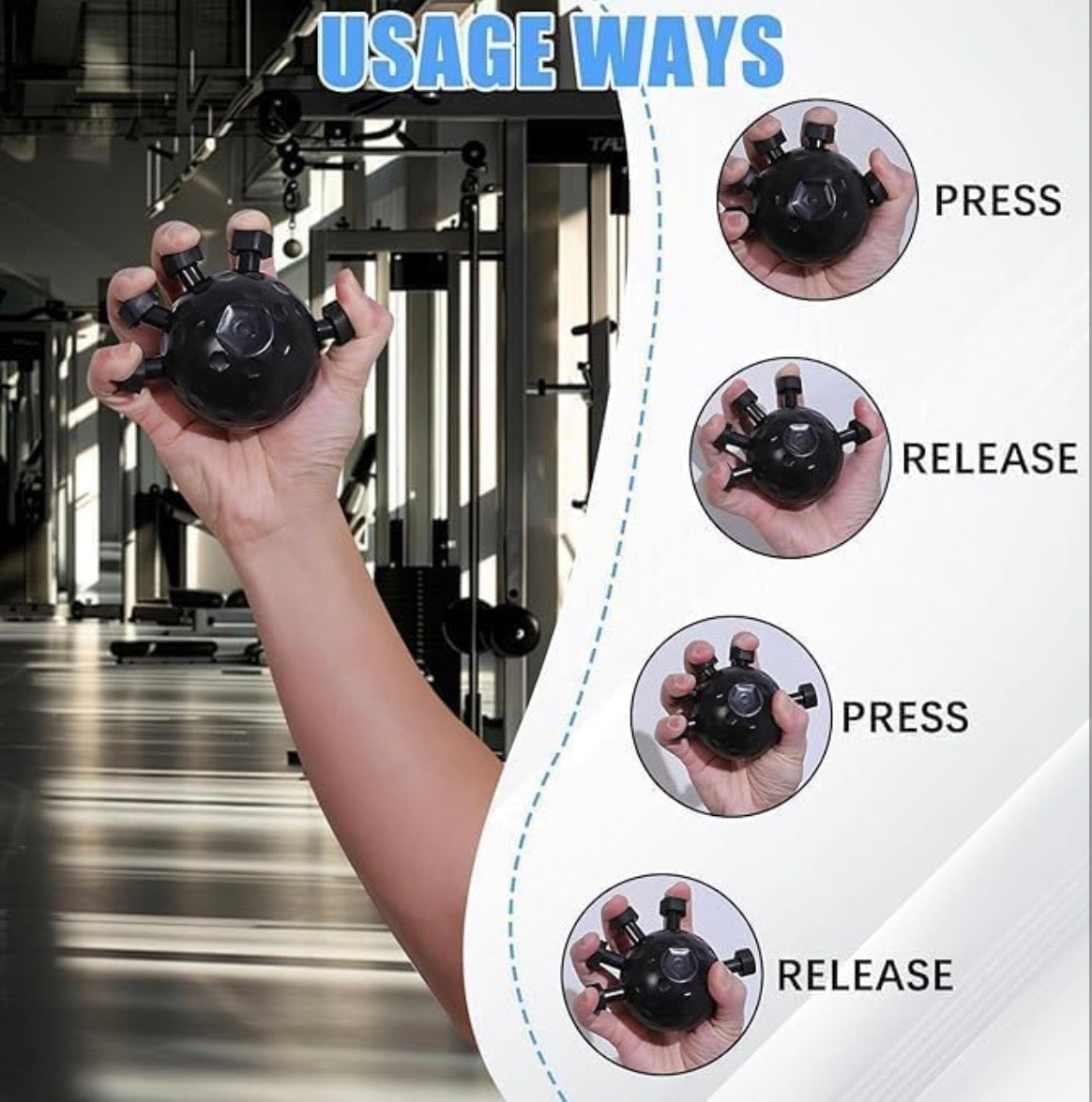 Eagle Claw Hand Grip Exerciser – Finger, Wrist & Forearm Strength Trainer