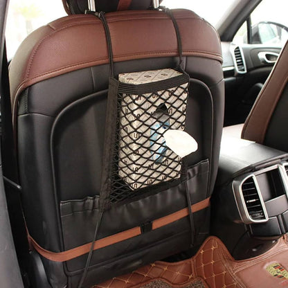 Car Seat Back Organizer Net | Multi-Purpose Storage & Safety Barrier