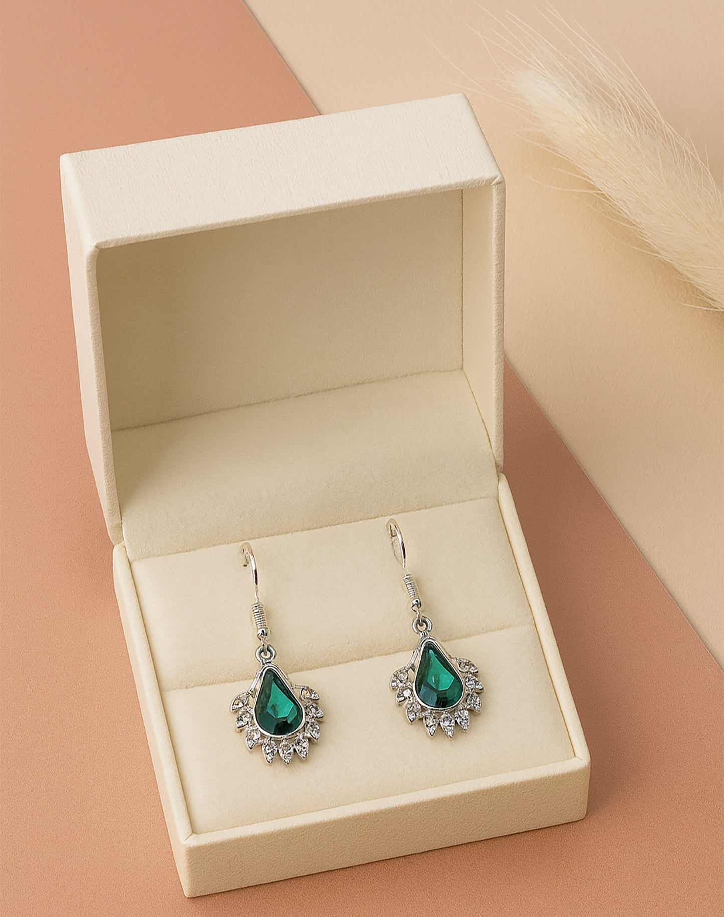 💎 Elegant Teardrop Gemstone Earrings - 2 IN 1 COMBO!